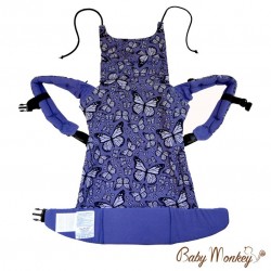 BabyMonkey Regolo ергономична раница Butterfly лилаво (регулируема)