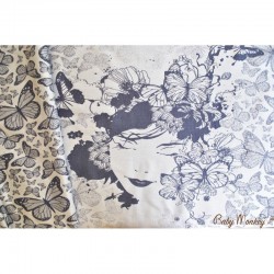 Тъкан слинг BabyMonkey - Butterfly Night blue (размер 5)