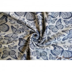 Тъкан слинг BabyMonkey - Butterfly Night blue (размер 6)