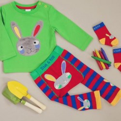 3в1 Комплект Blade&Rose - Зайче (блуза, клинче и чорапки)