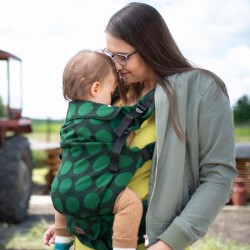 Ергономична раница Kinder Hop Multi Grow - Dots Green