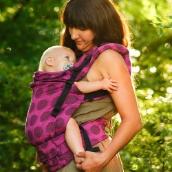 Ергономична раница Kinder Hop Multi Grow - Dots Pink