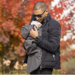 Универсално покривало за бебеносене софтшел - антрацит OmniaBaby 