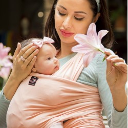 OmniaBaby еластичен слинг едноцветен - Романтично розово