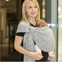 Слинг с халки (ринг слинг) Omniababy - Leo organic