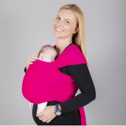 OmniaBaby еластичен слинг едноцветен - Fuchsia