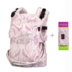 Ергономична раница Emeibaby Artnuvoo rosa - размер бебе (хибридна) + ПОДАРЪК протектори