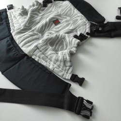 Ергономична раница регулируема Nashsling Combi - Zebra grey (памук)