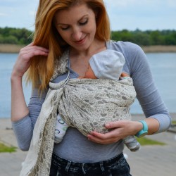 Муселинов слинг с халки (ринг слинг) Nashsling - Soft Forest (100% памук)