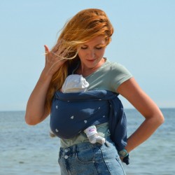 Муселинов слинг с халки (ринг слинг) Nashsling - Soft Hearts (100% памук)